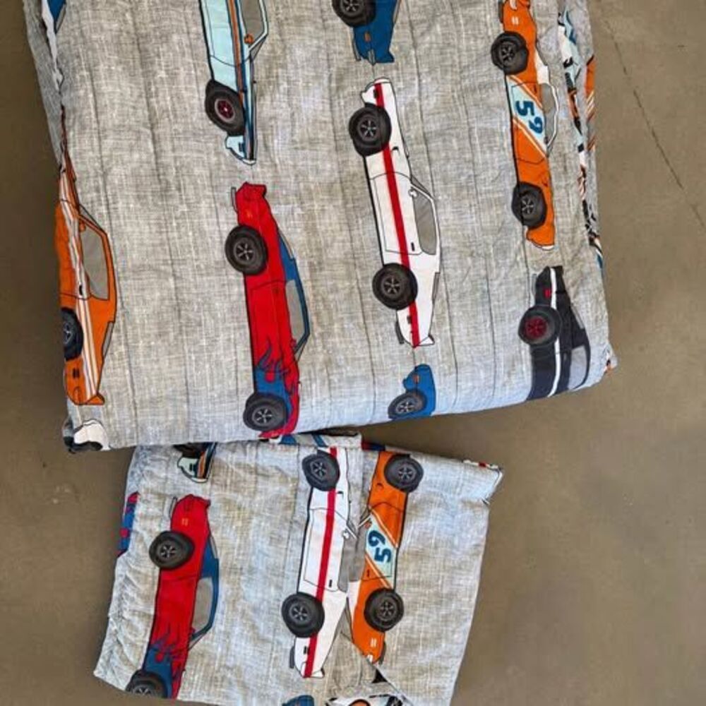 Lush Decor- Race car quilt and shams- full/queen